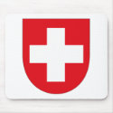 Switzerland Coat of Arms Mousepad