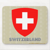 Switzerland Coat of Arms Mouse Pads
