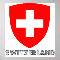 Switzerland Coat of Arms Poster
