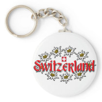 Switzerland Edelweiss Keychain