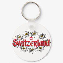 Switzerland Edelweiss Keychain by swisssoup Switzerland Edelweiss Keychain