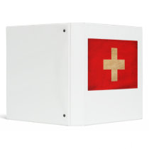 Switzerland Flag 3 Ring Binders