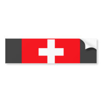 Switzerland Flag bumper stickers