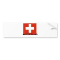 Switzerland Flag bumper stickers