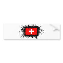 Switzerland Flag Bumper Sticker