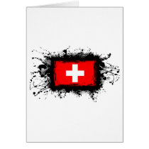 Switzerland Flag Card