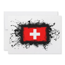 Switzerland Flag Custom Announcement