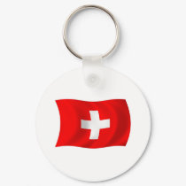 Switzerland Flag Keychain by LivingFlags2 Switzerland Flag Keychain