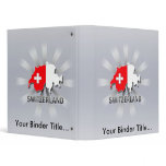Switzerland Flag Map 2.0 3 Ring Binders