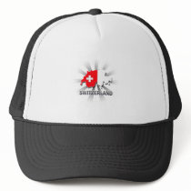 Switzerland Flag Map 2.0 Mesh Hats