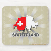 Switzerland Flag Map 2.0 Mouse Pads