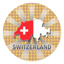 Switzerland Flag Map 2.0 Sticker