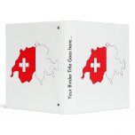 Switzerland Flag Map full size Vinyl Binder