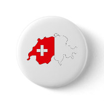 Switzerland Flag Map full size Pinback Buttons