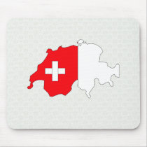 Switzerland Flag Map full size Mousepad