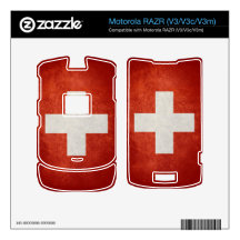 Switzerland Flag Motorola RAZR Skin