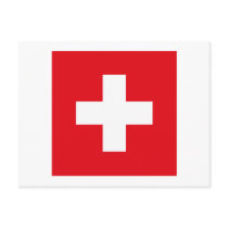 Switzerland Flag Postcard