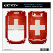 Switzerland Flag; Swiss BlackBerry Curve Decals