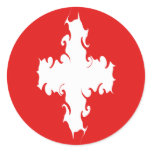 Switzerland Gnarly Flag stickers