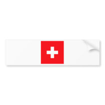 Switzerland High quality Flag Bumper Stickers