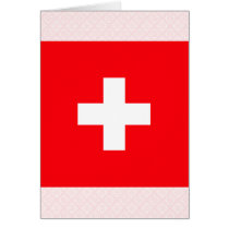 Switzerland High quality Flag Card
