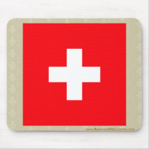 Switzerland High quality Flag Mouse Pad