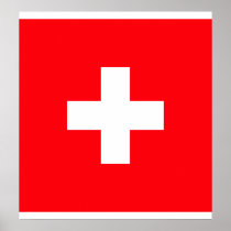 Switzerland High quality Flag Poster
