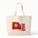Switzerland &amp; Jura Waving Flags Bags