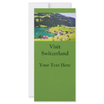 Switzerland landscape custom rack card