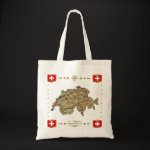 Switzerland Map Flag Border Bag
