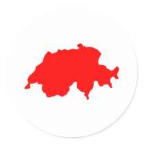 Switzerland Map stickers