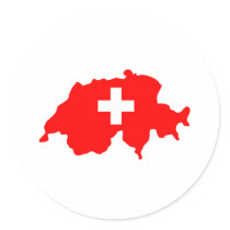 Switzerland Map stickers
