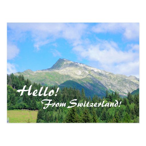 Switzerland Mountains Postcard | Zazzle