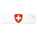 Switzerland Official Coat Of Arms Heraldry Symbol bumper stickers by inquester Switzerland Official Coat Of Arms Heraldry Symbol bumper stickers
