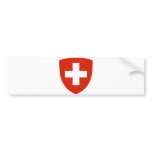 Switzerland Official Coat Of Arms Heraldry Symbol Bumper Sticker