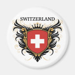 Switzerland [personalize] refrigerator magnet