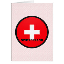 Switzerland Roundel quality Flag Greeting Card