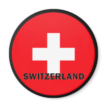 Switzerland Roundel quality Flag Magnets