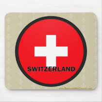 Switzerland Roundel quality Flag Mouse Pad