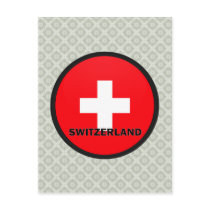 Switzerland Roundel quality Flag Post Cards