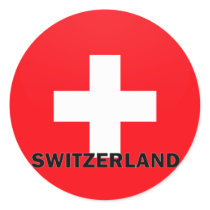 Switzerland Roundel quality Flag Stickers