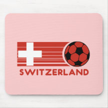 Switzerland Soccer Pink Mousepad