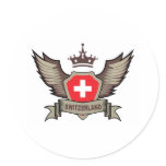 Switzerland Round Stickers