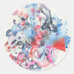 Swollen Round Sticker stickers