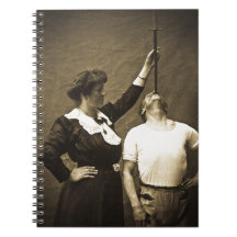 Sword Swallower and  Wife Vintage Sideshow Freaks Journal