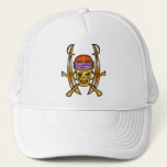 Sword Swinging Pirate Skull 2 Hat