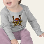 Sword Swinging Pirate Skull 2 T-shirts