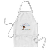 Sword through bear's head and cloud aprons