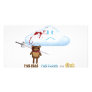 Sword through bear's head and cloud picture card