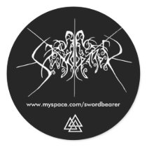 Swordbearer sticker with Valknut by Swordbearer Swordbearer sticker with Valknut